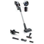 Bosch BKS931BA Unlimited 9 Aspirapolvere senza fili MicroClean Technology con display LED e sistema di filtraggio HEPA 10 J batteria sostituibile autonomia fino a 160 m² colore Nero