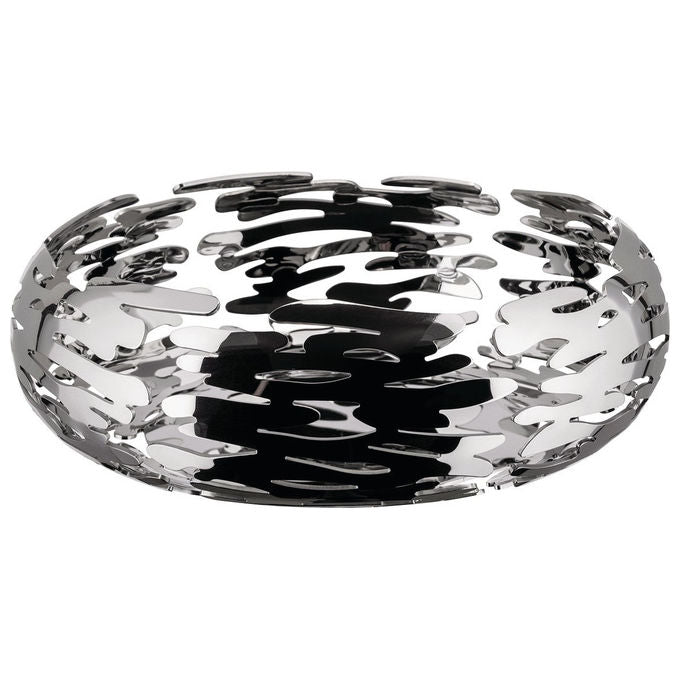 Alessi BM02 Cestino Rotondo Barknest in Acciaio Inossidabile 18-10 Lucido colore Lucido