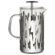 Alessi BM12-8 Caffettiera Barkoffee 8 tazze Acciaio inossidabile Vetro pirofilo colore Argento