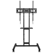 One For All BM4673 Supporto TV a Pavimento Ruote Bloccabili Altezza Regolabile Fino a 50 Kg VESA 600x600 mm Inclinazione 10° colore Nero