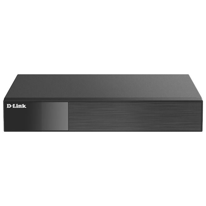 D-Link BNR-008-E BNR-008 NVR 8 Channel Network Risoluzione 1920x1080 Pixel 1080p 2 HDMI 1 VGA 2 USB 2.0 1 LAN SATA III Nero colore Nero
