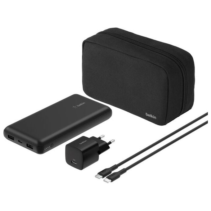 Belkin BU042KQBK BoostCharge Powerbank 20000 mAh 3 uscite 15 W colore Nero