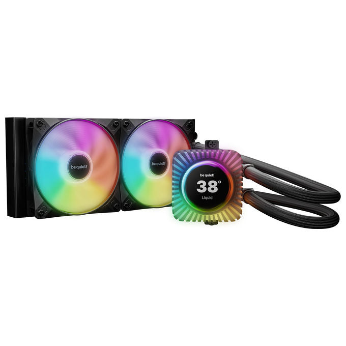 Be quiet! BW034 LIGHT LOOP IO LCD - 240mm Raffreddatore di liquidi tutto in uno Diametro 12 cm PWM Supporto Socket LGA 1851 AM5 Colore Nero