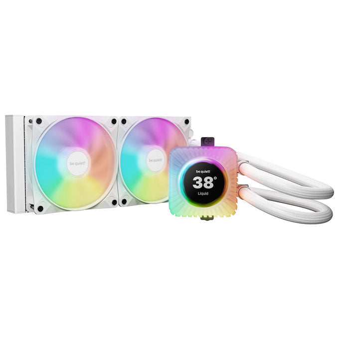 Be quiet! BW035 LIGHT LOOP IO LCD Dissipatore A Liquido 240mm con Display IPS 2.1 pollici 500 nit RGB colore Bianco