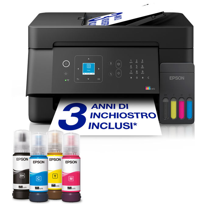 Epson C11CL59409 EcoTank ET-4905 Stampante Multifunzione Ink-jet A4 5760 x 1440 DPI Wi-Fi colore Nero