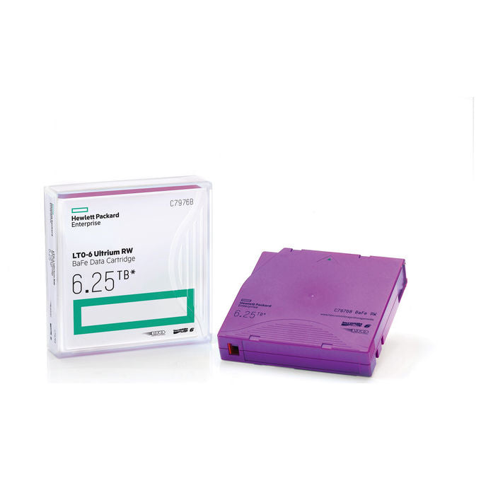 HPE C7976A LTO-6 Ultrium Cartuccia Dati Nastro Riscrivibile 6.25 TB 400 MB-s colore Viola