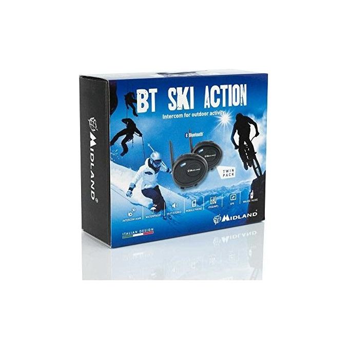 Midland Coppia Interfoni sci casco Bt Ski Action Twin