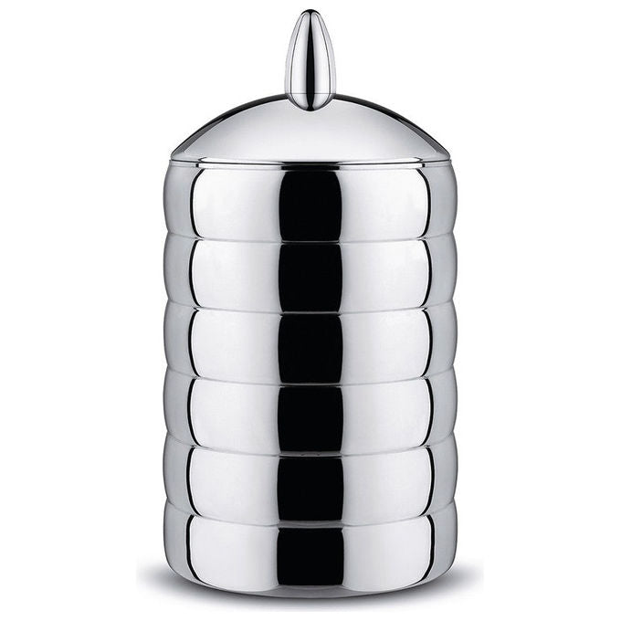Alessi CB02 Barattolo Kalisto' 2 in Acciaio Inossidabile 18-10 Capacita' 114 cl Altezza 21 cm Diametro 11 cm colore Inox