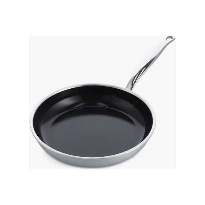 GreenPan CC003816-001 Premiere Padella Multiuso in Acciaio Inox con Rivestimento Antiaderente Ceramica Thermolon Fino a 220 °C colore Argento