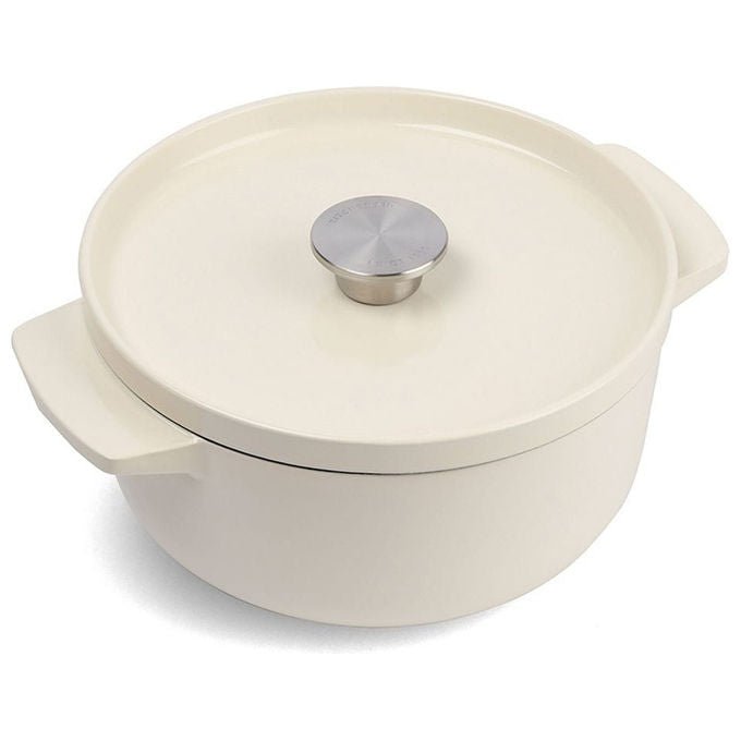 KitchenAid CC006056-001 Pentola in Ghisa 3,3 L Adatta a Tutti i Piani Cottura incluso Induzione Resistente al Forno fino a 260 °C colore Crema
