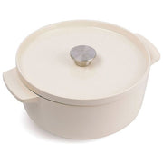 KitchenAid CC006059-001 Cast Iron Casseruola 5,2 L Ghisa Smaltata Adatta a Tutte le Fonti di Calore incluso Induzione colore Crema
