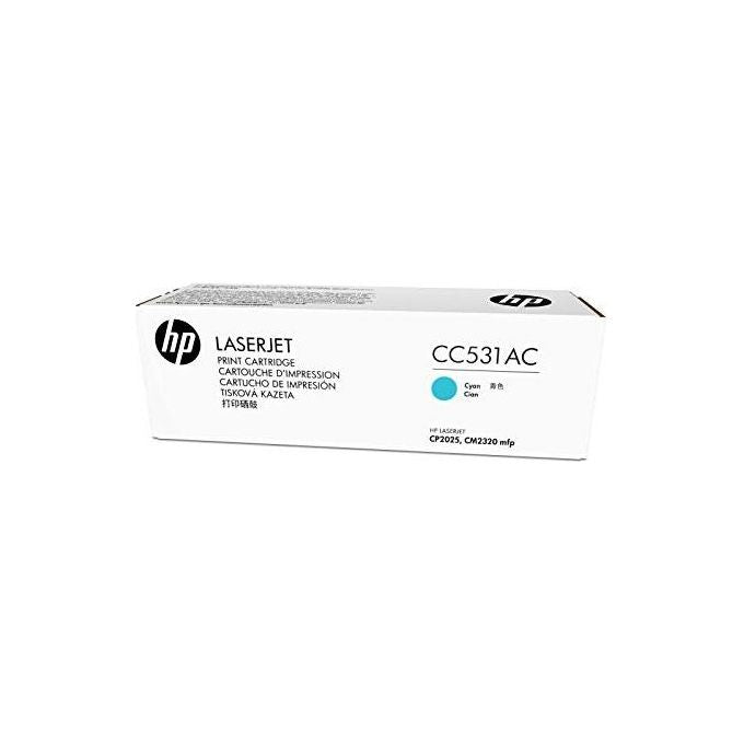 HP 304A Cyan originale LaserJet cartuccia toner ( CC531A ) Contract per Color LaserJet CM2320fxi, CM2320n, CM2320nf, CP2025, CP2025dn, CP2025n, CP2025x