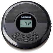 Lenco CD-340BK Lettore CD portatile con Bluetooth 5.0 e altoparlanti integrati colore Nero