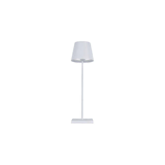 Kon.El.Co. 23.8610.71 Chloé Lampada da Tavolo LED Ricaricabile 2,2 W 200 lm 3000 K Dimmer Touch IP54 colore Bianco