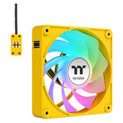 Thermaltake CL-F223-PL12BB-A CT120 EX Reverse ARGB Sync Ventola per PC 120 mm 4-pin PWM 2000 rpm 31.2 dB colore Giallo