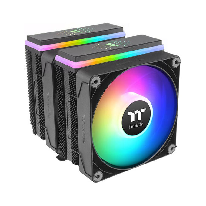 Thermaltake CL-P121-CA12SW-A ASTRIA 600 ARGB CPU Cooler 2 ventole 120 mm 6 heatpipe 265W TDP 500 ~ 1800 RPM 26,8 dB colore Nero