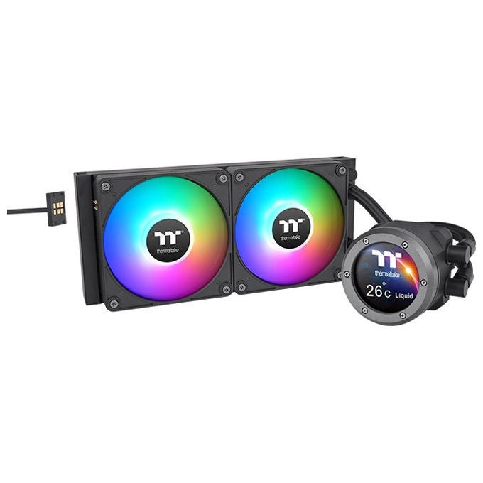 Thermaltake CL-W414-PL12SW-A Kit di raffreddamento a liquido 12cm con LED colore Nero