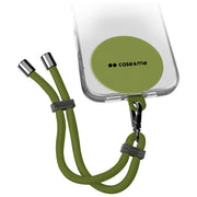 Case and Me CMUNILACEBRACG Cinturino da Polso Regolabile con Attacco Universale per Cover Smartphone Colore Verde