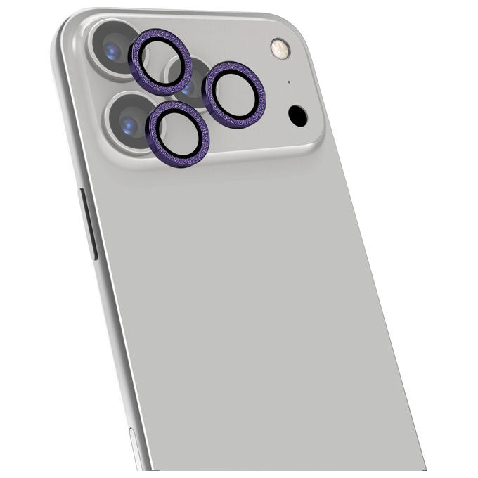 Celly COLGLICAM1152VL Protezione per Obiettivo Fotocamera per iPhone 17 Pro Max Vetro Temperato Metallo Resistente a Graffi e Polvere colore Viola