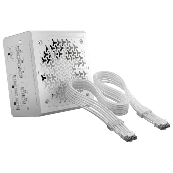 Corsair CP-9020338-EU RM White Series Alimentatore ATX 850 W Modulare Cybenetics Platinum Ventilatore 120 mm Modalita' Zero RPM colore Bianco