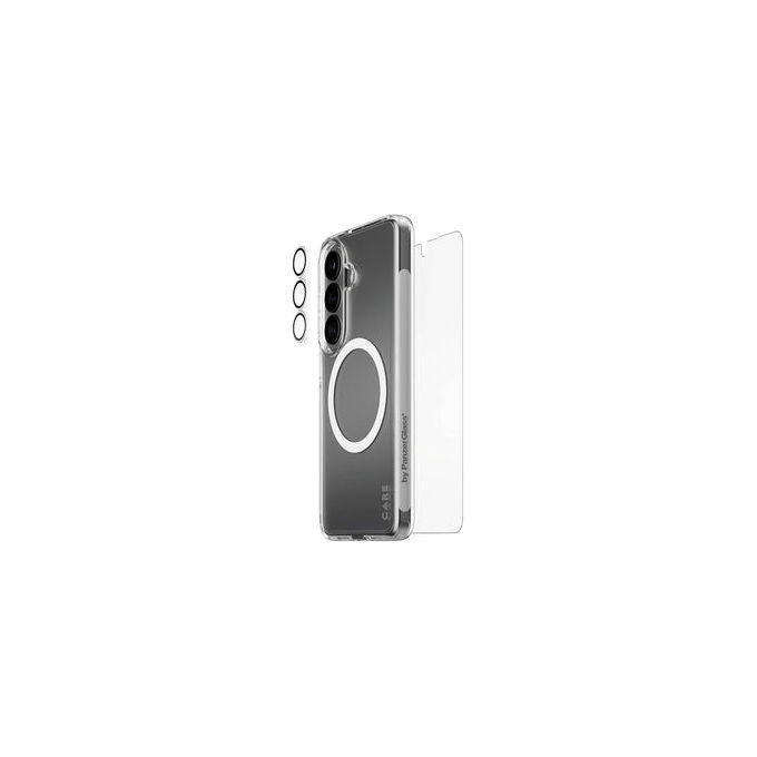 PanzerGlass CR12957 CARE by PanzerGlass 3-in-1 Bundle Custodia Cover con Protezione Schermo e Obiettivo Fotocamera Resistente ai Graffi colore Trasparente