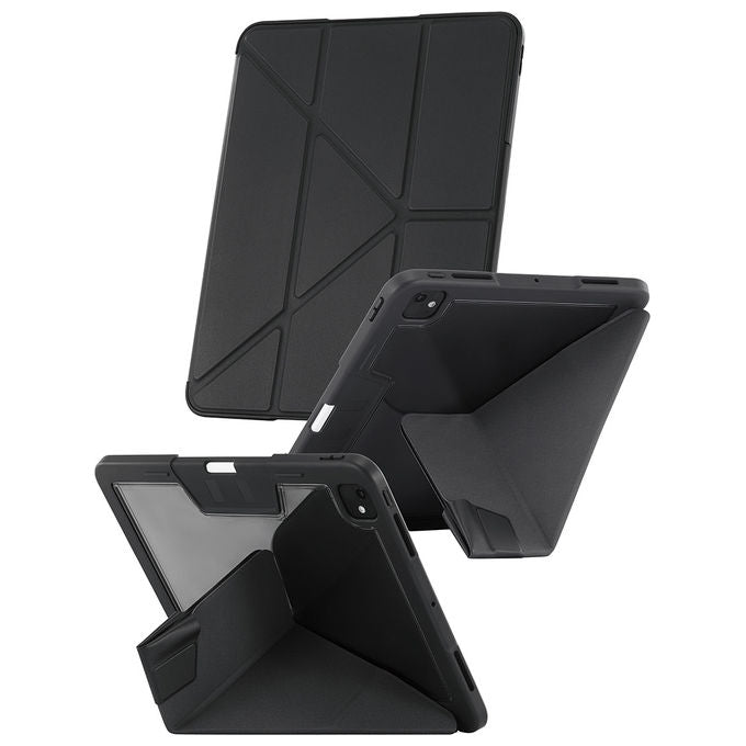 PanzerGlass CARE by Essential Case Custodia TPU Design Origami 4-in-1 Supporto Apple Pencil Chiusura Magnetica colore Nero
