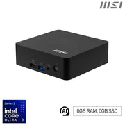 MSI CUBI NUC AI+ 3MG-005BEU Cubi NUC AI+ Mini PC barebone Intel Core Ultra 5 322 Wi-Fi 7 Bluetooth 5.4 colore Nero