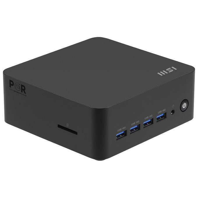 MSI CUBI Z 8M-036BEU Cubi Z Mini PC barebone AMD Ryzen 7 255 8 core 3,8 GHz RAM fino a 64 GB DDR4 2 slot M.2 NVMe Wi-Fi 6E Bluetooth 5.4 HDMI 2.1 USB 3.2 Gen 2 USB4 colore Nero