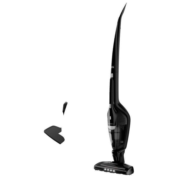 AEG CX7-3-45EB Ergorapido Plus Aspirapolvere a batteria 2 in 1 autonomia fino a 48 min batteria sostituibile design autoportante colore Nero