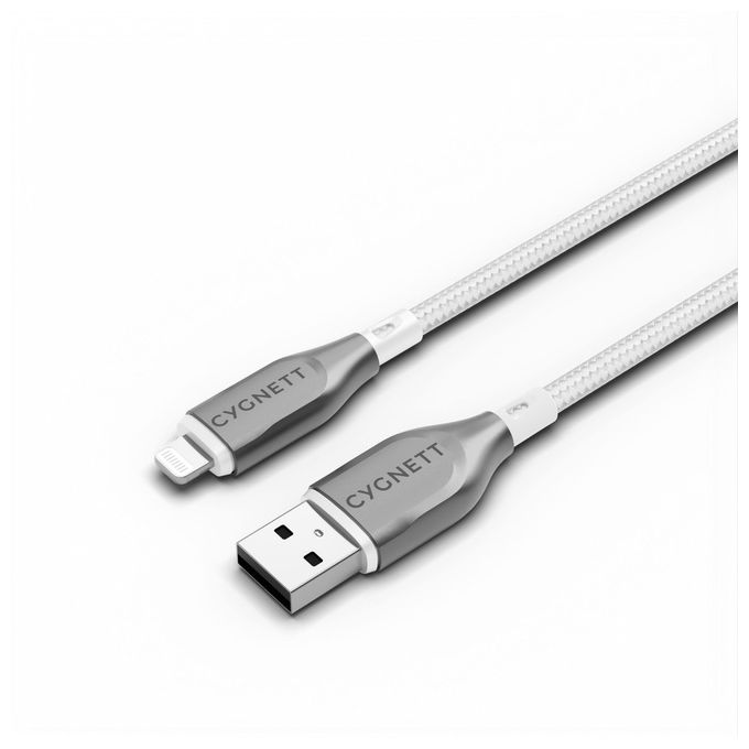Cygnett Kenable Cavo da Lightning a USB-A 2mt Bianco