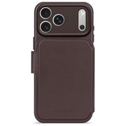 DECODED D26IPO17PDW5CN Decoded Leather Detachable Wallet per iPhone 17 Pro con Portafoglio Magnetico e Compatibilita' MagSafe colore Marrone Cioccolato