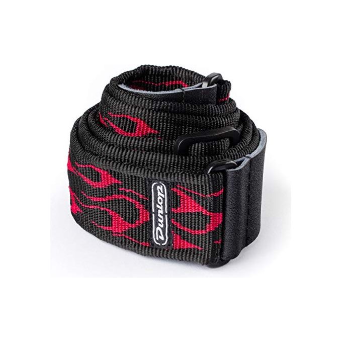 Dunlop Tracolla per Chitarra Flambe' Rosso