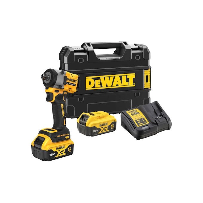 DeWALT DCF922P2T-QW Avvitatore ad Impulsi 1-2'' 18V Brushless 2500 Giri-min 610 Nm 2x5Ah colore Nero Giallo