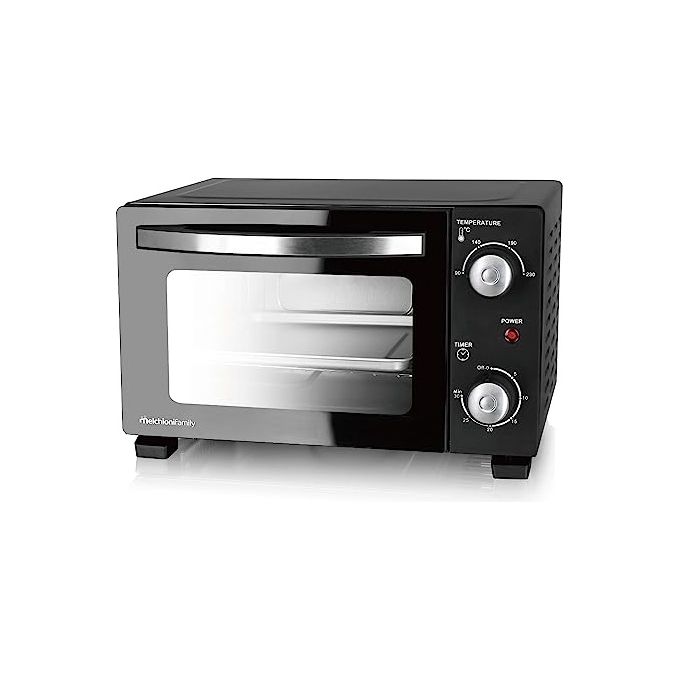 Melchioni Forno Devil 11 Litri Termostato Regolabile Fino a 230 Gradi con Timer Nero