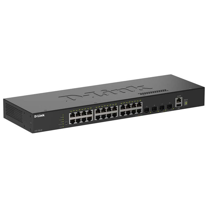D-Link DGS-1530-28-E Switch Smart Managed Gigabit 24 Porte Ethernet 4 Porte SFP+ colore Nero
