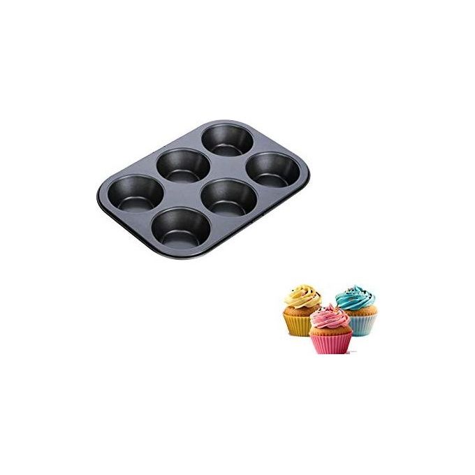 Stampo Muffin 6 Posti Carbon Steel