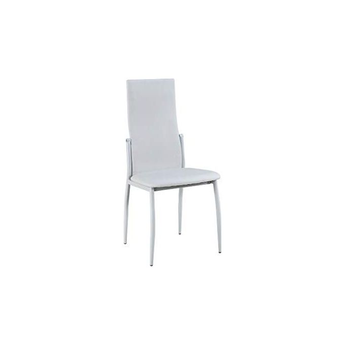 Set 4 Sedie Liane in Pvc 45x51,5cm-H98,5cm Bianco