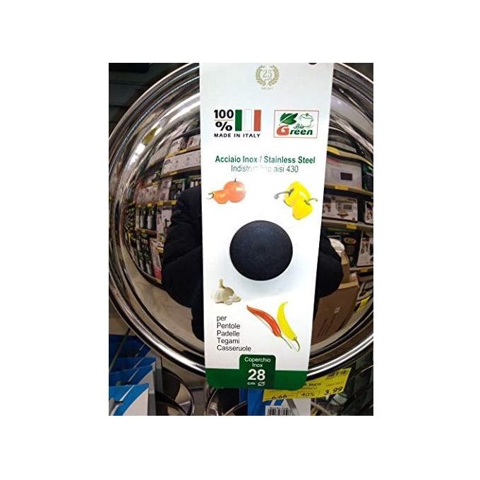 Coperchio Universale 28 cm Acciaio Inox