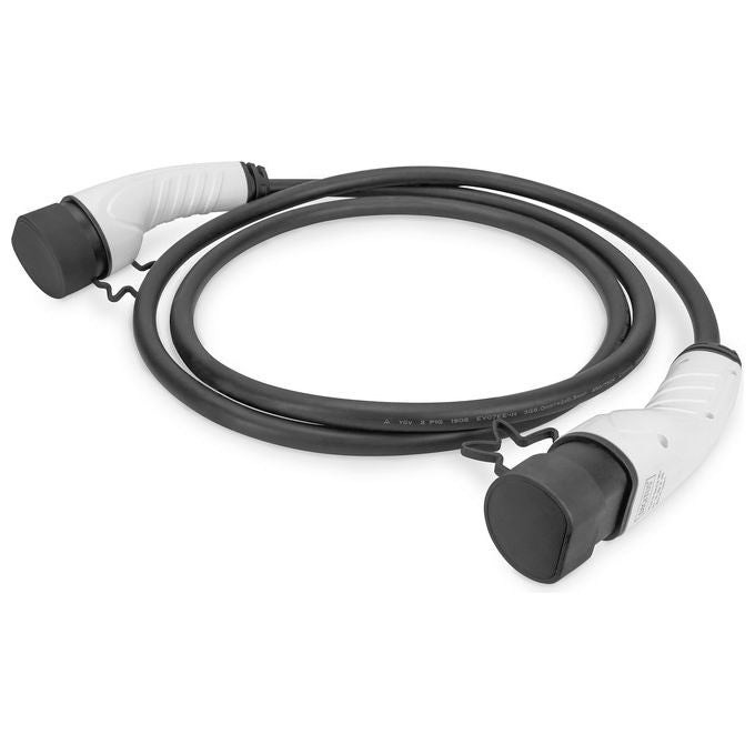 Digitus DK-1P32-050 Cavo di ricarica per autoveicolo da Type 2 a Type 2 5 m 32 A 240 V colore Nero