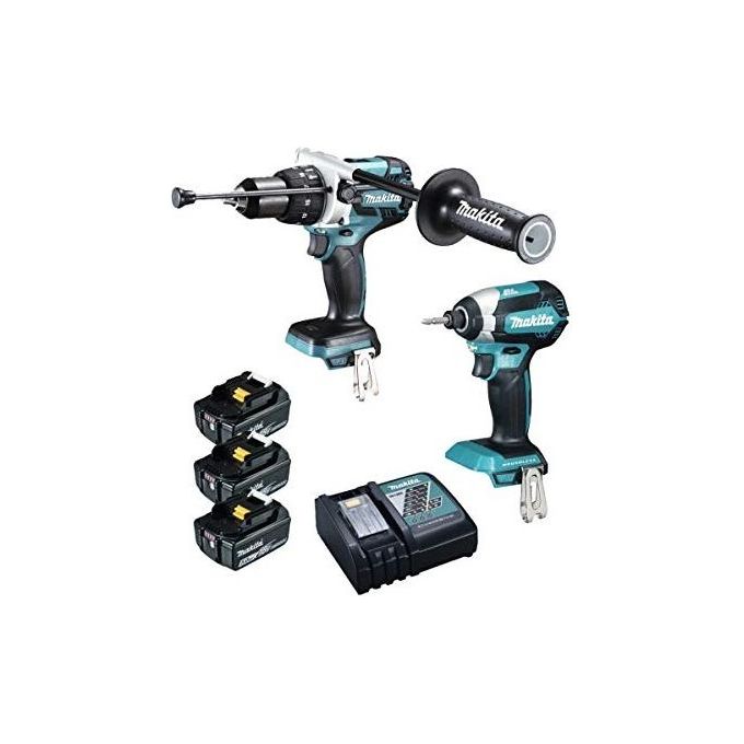 Makita Dlx2174Tj1 Set 2 Trapani + Accessori
