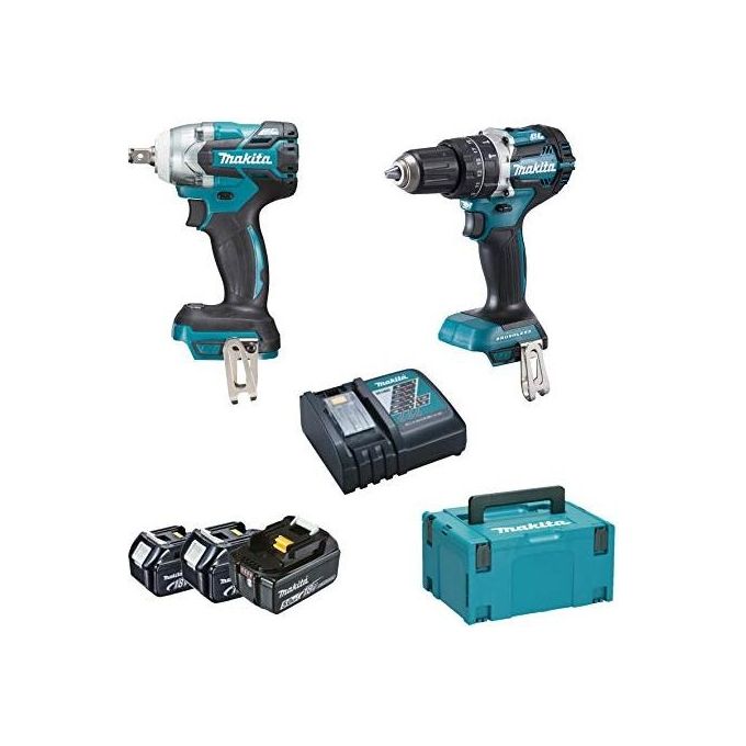 Makita Dlx2250Tj1 Set 2 Trapani + Accessori