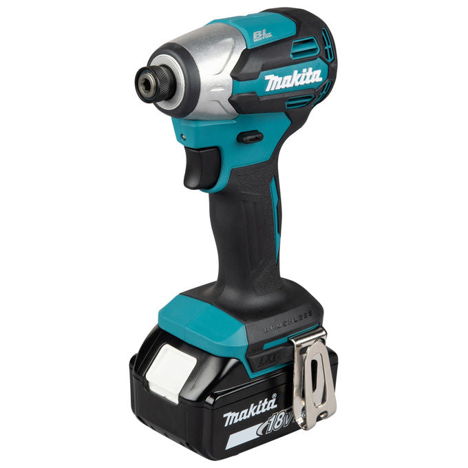 Makita DTD158Z Avvitatore a percussione 18 V 170 Nm 1 4 pollici 125 x 81 x 251 mm colore Nero Blu