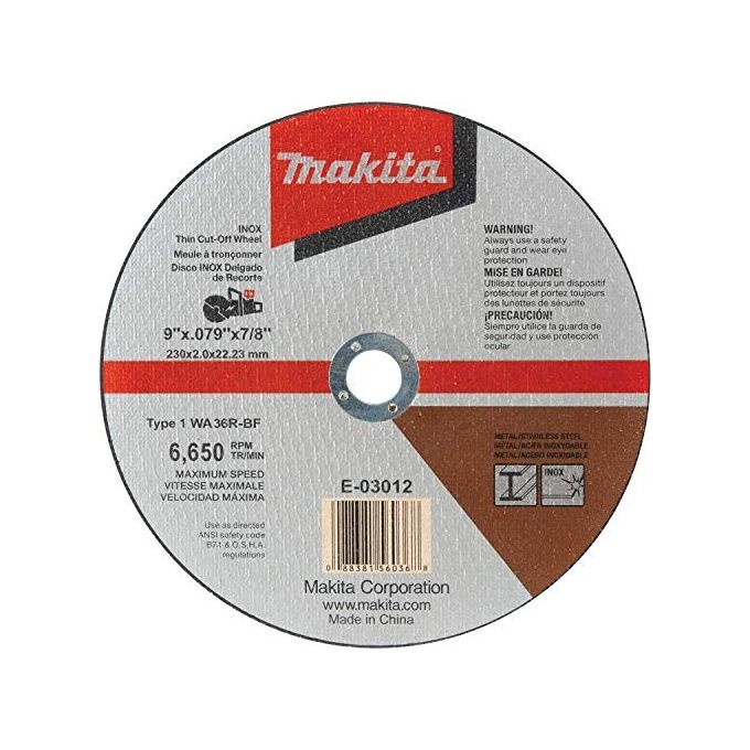 Makita E-03006 Disco da Taglio 230x1.9mm Inox