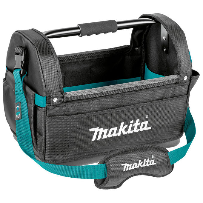 Makita E-15403 Borsa porta attrezzi in poliestere resistente con fondo impermeabile e 9 tasche esterne colore Nero