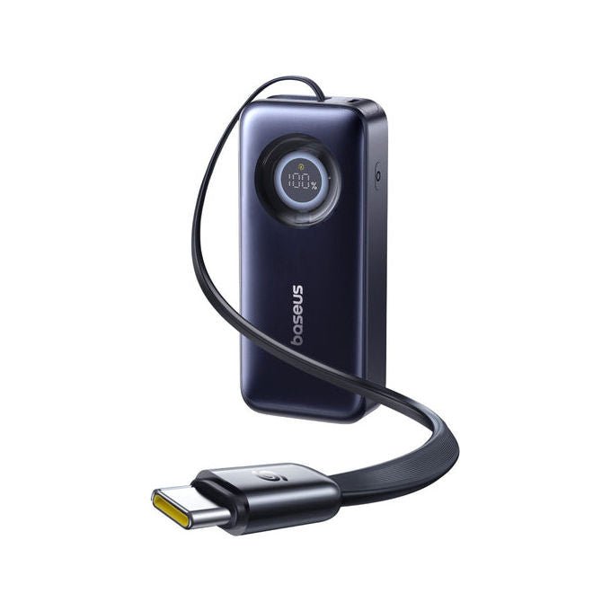 Baseus E0027H00 EnerCore CR11 Powerbank 20000mAh 67W con cavo USB-C integrato colore Nero