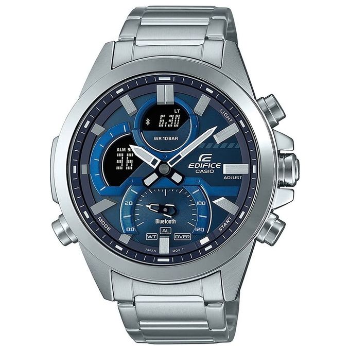 Casio Orologio Bluetooth Edifice Silver e Blu