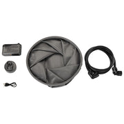 EcoFlow EFA-SHOWERKIT Kit Doccia Portatile con Pompa e Secchio Pieghevole Compatibile con EcoFlow WAVE Alimentazione USB-C colore Nero