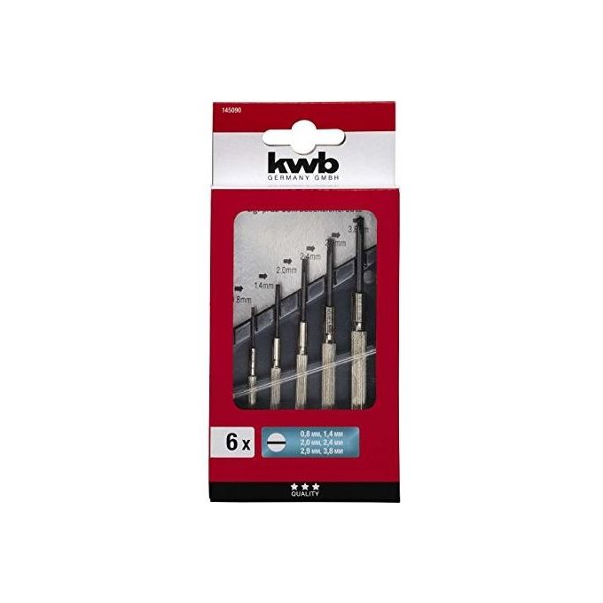 Kwb Set Cacciaviti Di Precisione 6 Pz (Slot 0.8-1.4-2-2.4-2.9-3.8 Mm)