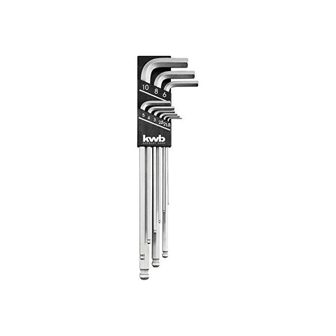 Kwb Set Chiavi Attacco Esagonale (1.5-10 Mm) 9 Pz