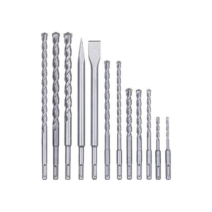Kwb Set Punte and Scalpelli Sds-Plus 12 Pz